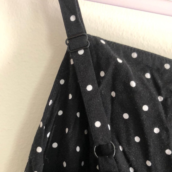 Old Navy Square Neck Cami Black and White Polka Dot Jumpsuit - Picture 5 of 7